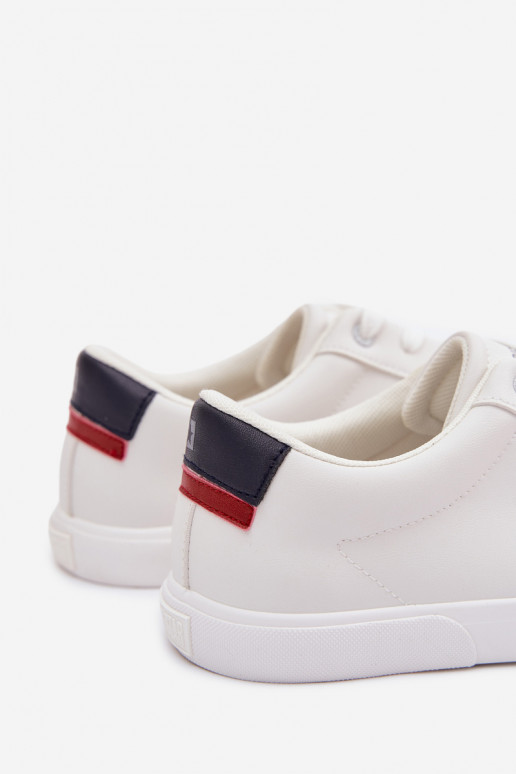 para homens sapatos casuais de couro ecológico Big Star TT174001 cor branca