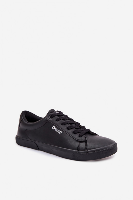 para homens sapatos casuais de couro ecológico Big Star TT174002 cor preta