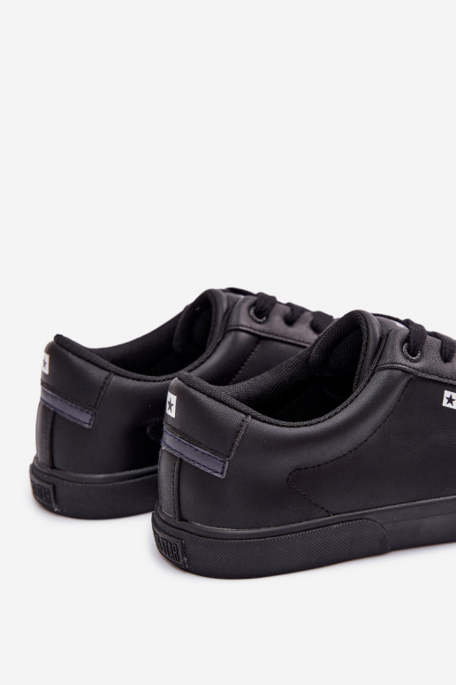 para homens sapatos casuais de couro ecológico Big Star TT174002 cor preta