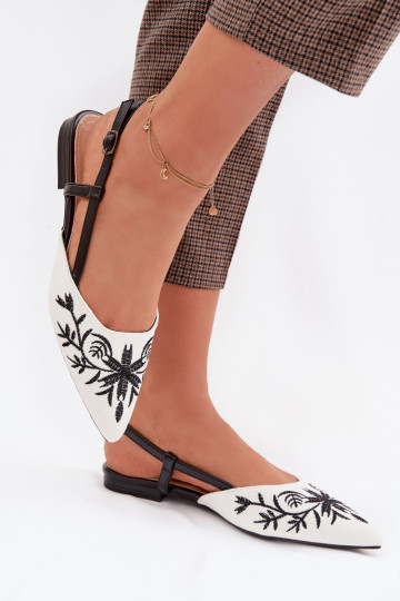 Sandálias femininasHaftem Habilitado isósceles cor preta Grelia