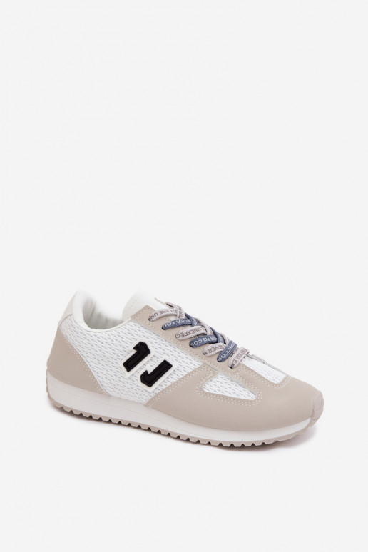 À modalo de tênis Feminino Com decorações Amarrandom cor cinza Henira