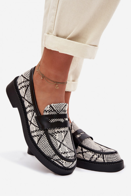 mocassins femininos Estampado cor preta Barisa