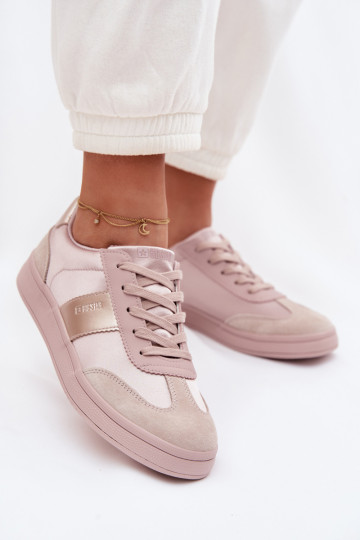 Tênis femininos de estilo esportivo Big Star TT274157 na cor rosa 2