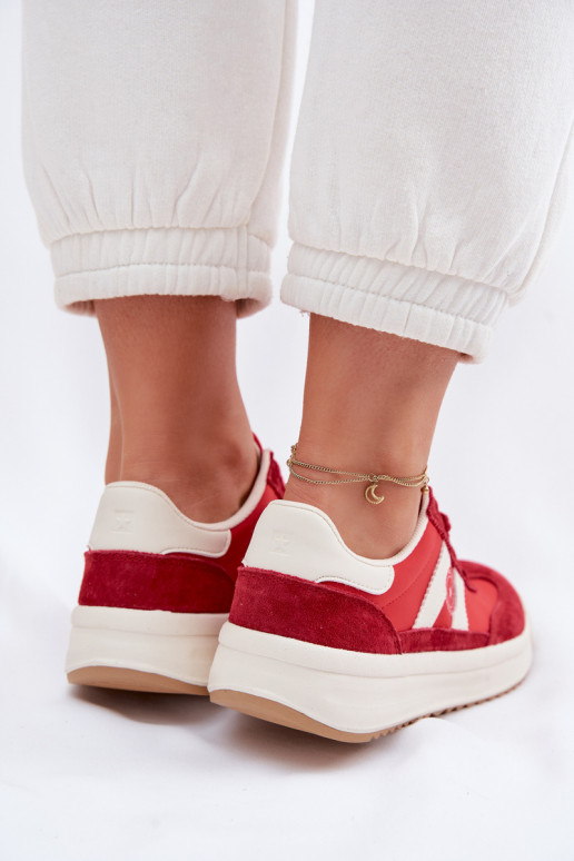 À modalo de tênis Feminino Big Star TT274158 cor vermelha