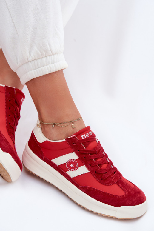À modalo de tênis Feminino Big Star TT274158 cor vermelha