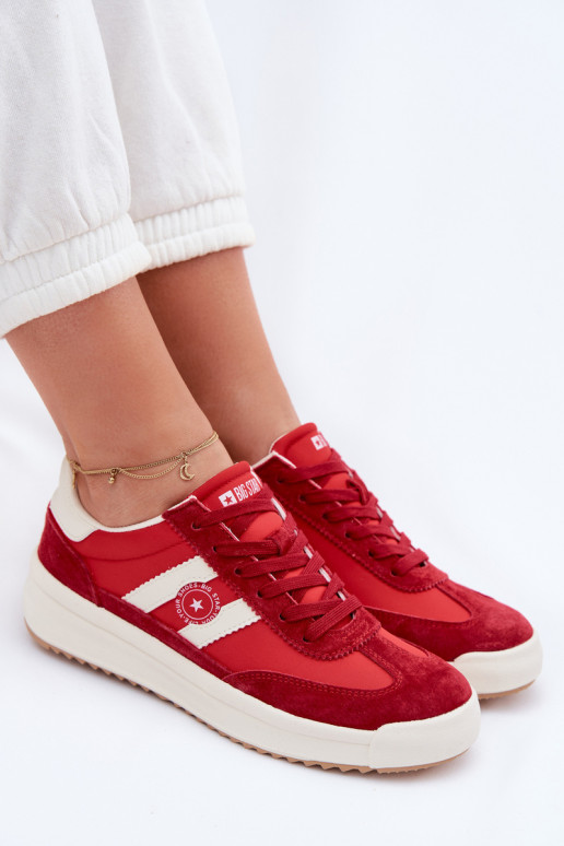 À modalo de tênis Feminino Big Star TT274158 cor vermelha