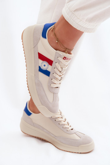 Tênis femininos de estilo esportivo Big Star TT274161 na cor areia