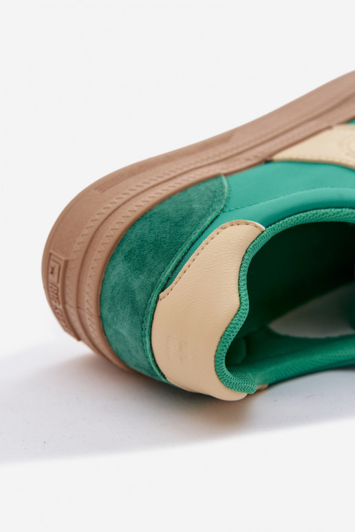 de camurça À modalo de tênis Feminino Big Star TT274163 cor verde