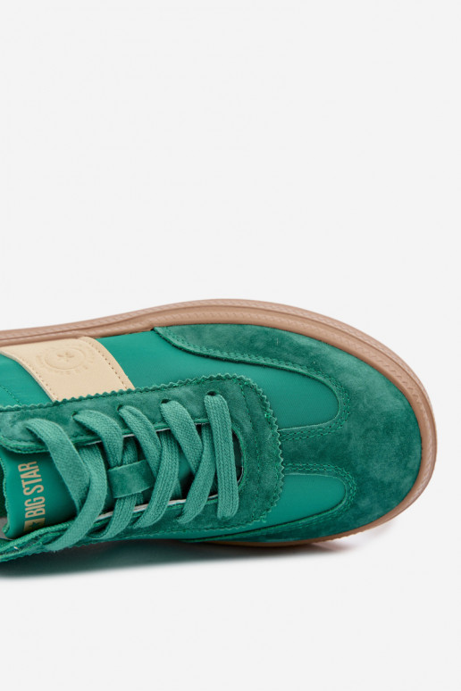 de camurça À modalo de tênis Feminino Big Star TT274163 cor verde