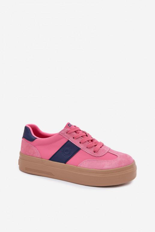 de camurça À modalo de tênis Feminino Big Star TT274164 cor rosa