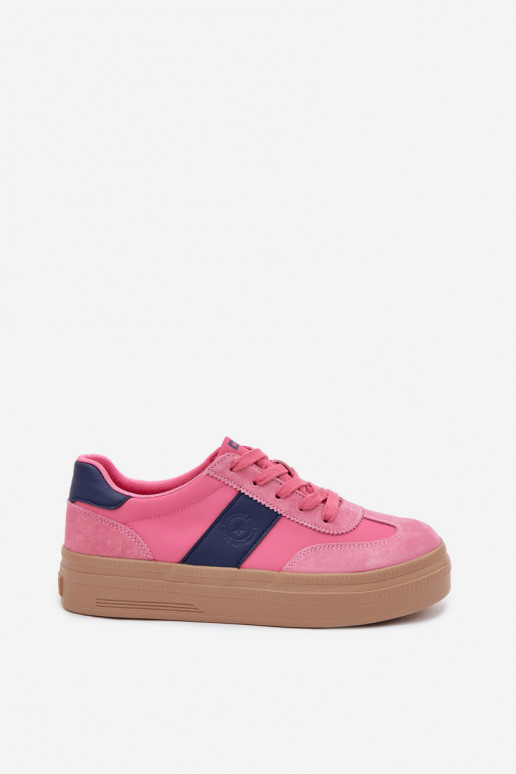 de camurça À modalo de tênis Feminino Big Star TT274164 cor rosa