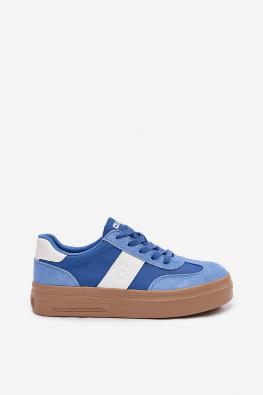 de camurça À modalo de tênis Feminino Big Star TT274165 cor azul