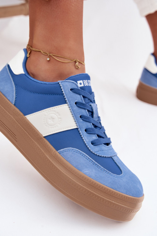 de camurça À modalo de tênis Feminino Big Star TT274165 cor azul