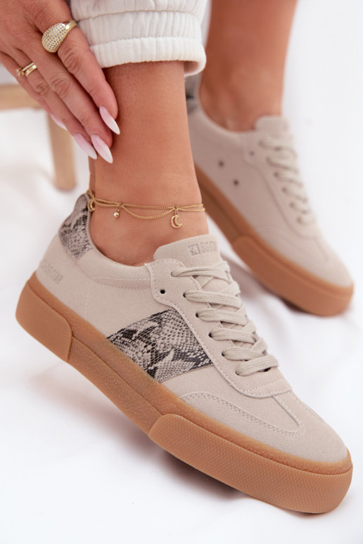 À modalo de tênis Feminino Ze EMstaParakami Pele de cobra Big Star TT274299 cor cinza