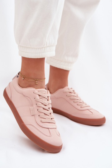 Tênis femininos de estilo esportivo Big Star TT274359 na cor rosa