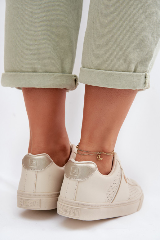 À modalo de tênis Feminino com elementos abertos Big Star TT274292 bege