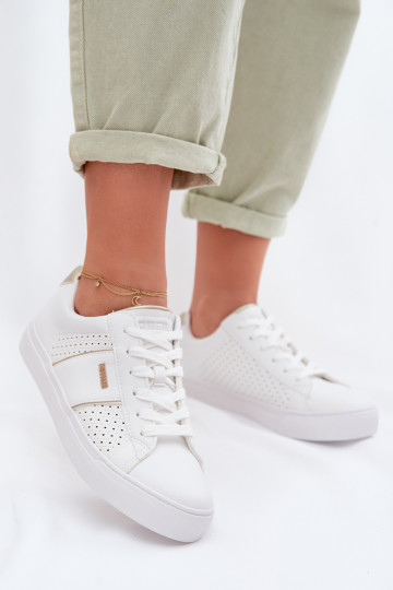 À modalo de tênis Feminino com elementos abertos Big Star TT274291 cor branca