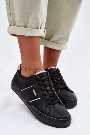 À modalo de tênis Feminino com elementos abertos Big Star TT274290 cor preta