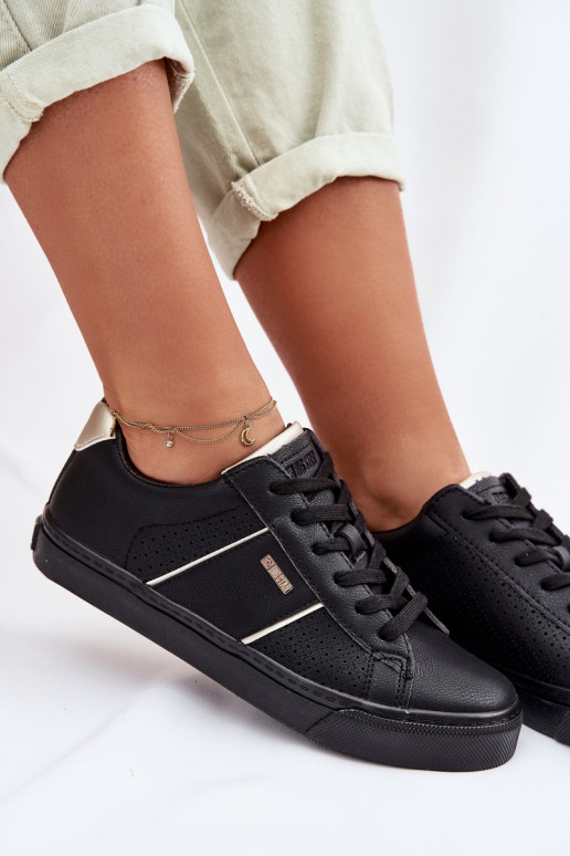 À modalo de tênis Feminino com elementos abertos Big Star TT274290 cor preta