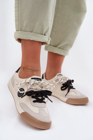 À modalo de tênis FemininoPodParaójnym Amarrandom Big Star TT274168 bege 2