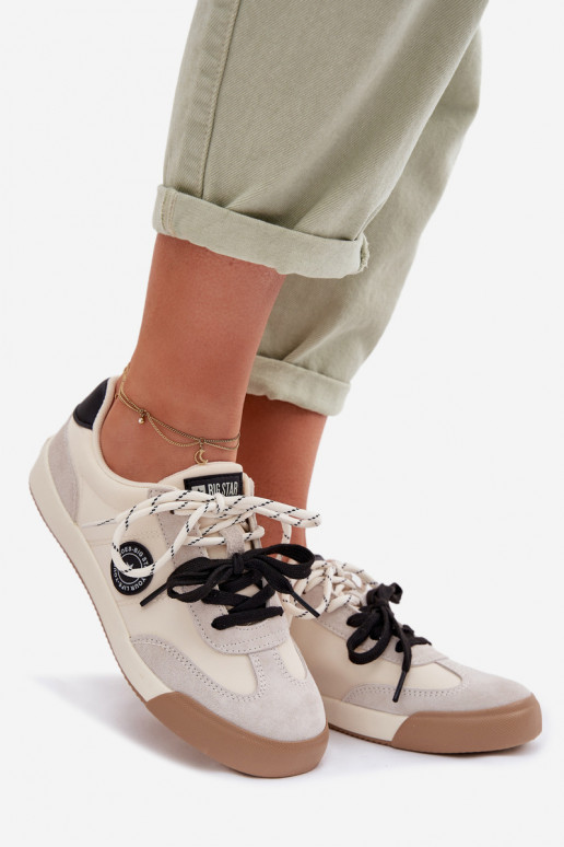 À modalo de tênis FemininoPodParaójnym Amarrandom Big Star TT274168 bege