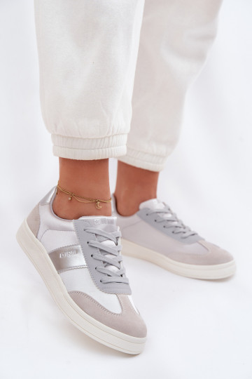 Tênis esportivos femininos Big Star TT274156 cinzas 2