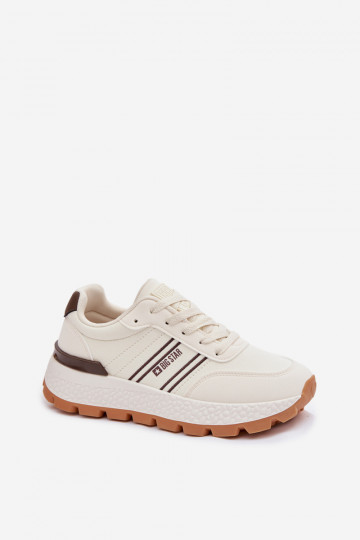 Tênis esportivos femininos com plataforma Big Star TT274881 Hi-Poly System areia 2