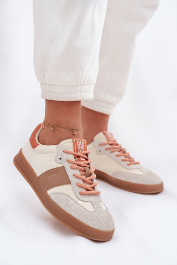 Tênis femininos de camurça Big Star TT274725 areia 2