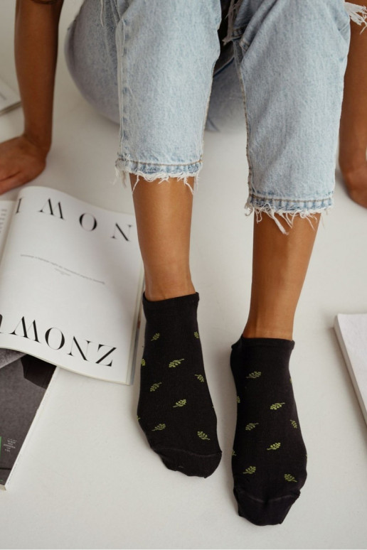 Meias Feminino Liście cor preta