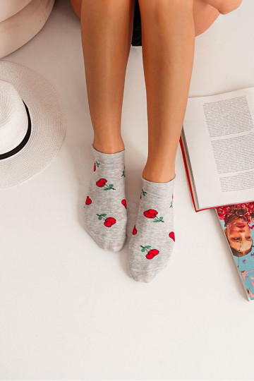 Meias Feminino EMiśnie cor cinza