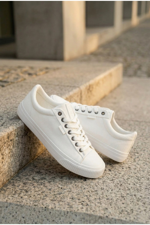 Baixo Sapatos casuais masculinos Big Star TT174112 cor branca