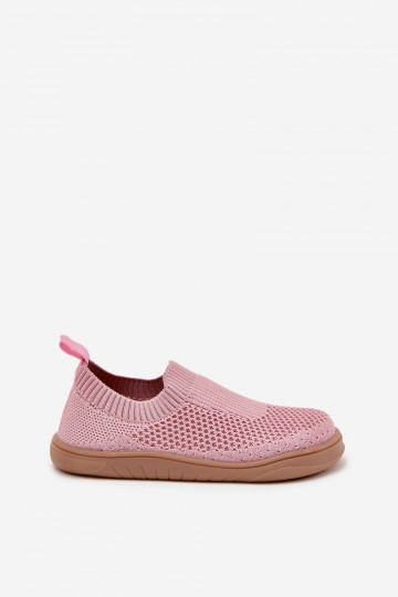 Chinelas infantis Barefoot Milami na cor rosa Tai tuririselle 2