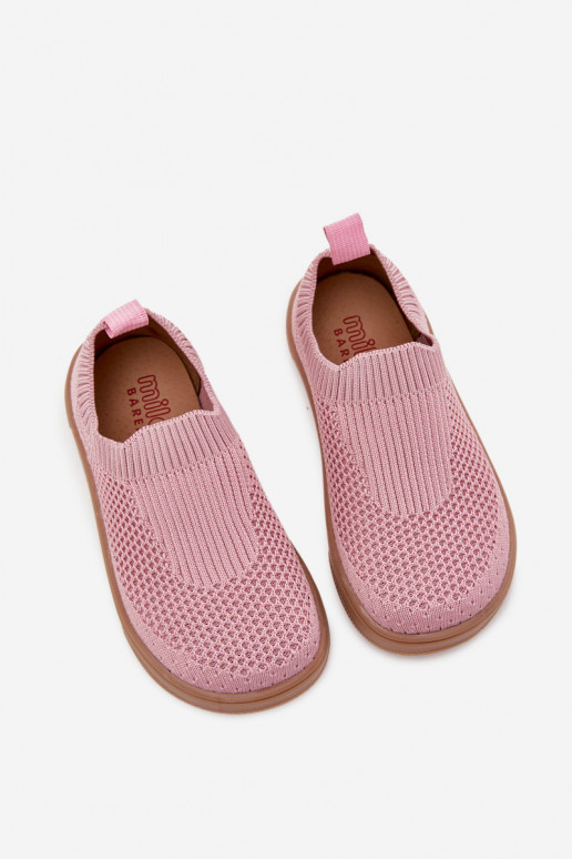 Chinelos deslizantes Barefoot Infantil Milami cor rosa Tem que serriselle