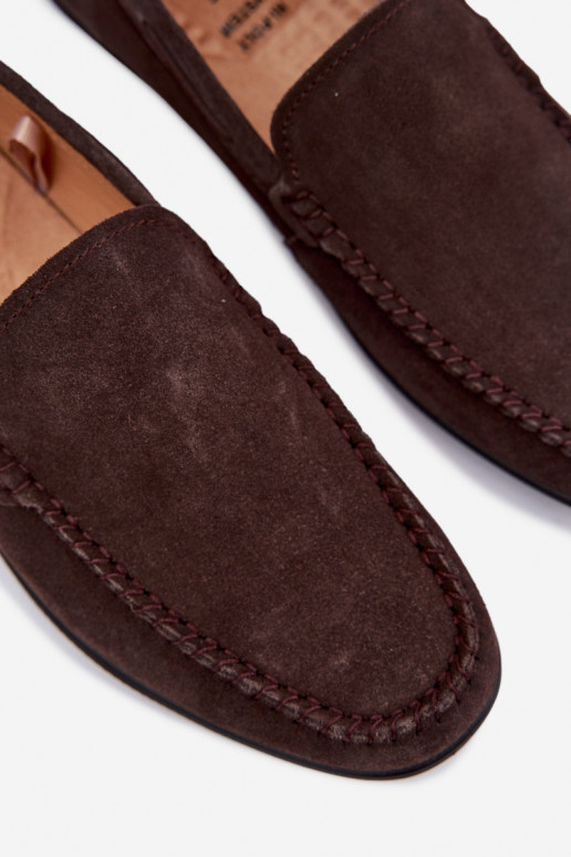 Mocassins para homensHabilitadoturalnego de camurçau Big Star TT174202 CzekoladoParae