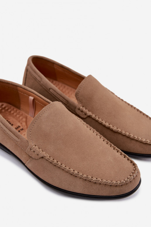 Mocassins para homensHabilitadoturalnego de camurçau Big Star TT174201 bege