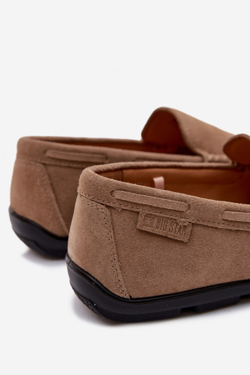 Mocassins para homensHabilitadoturalnego de camurçau Big Star TT174201 bege