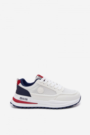 Tênis esportivos masculinos Big Star TT174315 Hi-Poly System brancos 2