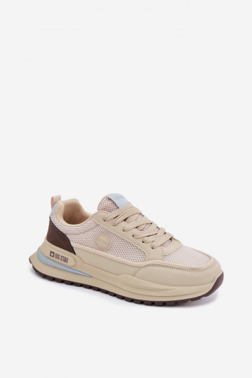 Tênis esportivos masculinos Big Star TT174316 Hi-Poly System na cor areia