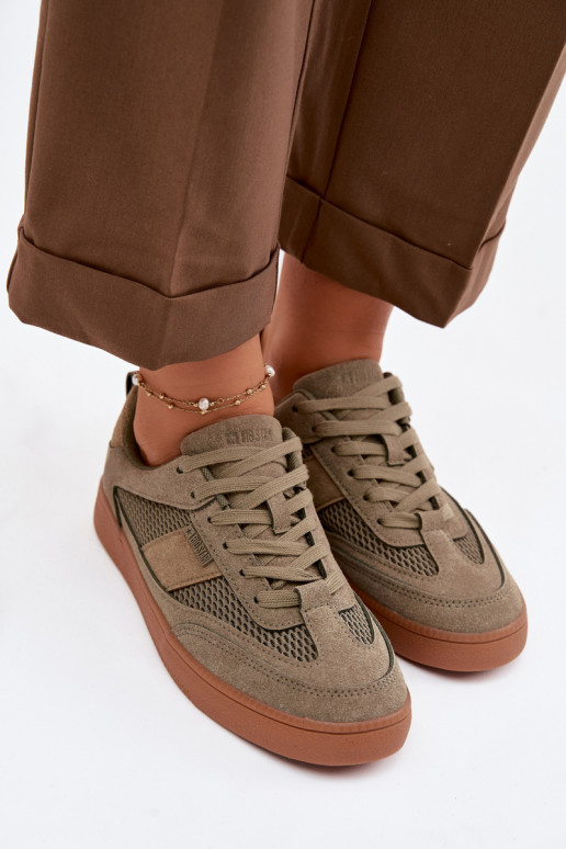 À modalo de tênis Feminino Big Star TT274761 cor cáqui