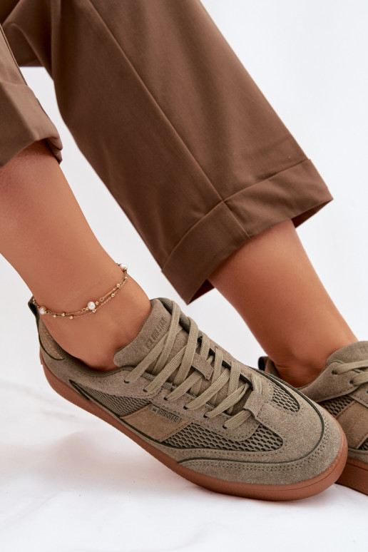 À modalo de tênis Feminino Big Star TT274761 cor cáqui