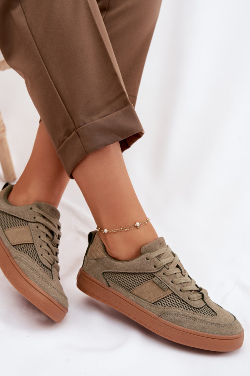 À modalo de tênis Feminino Big Star TT274761 cor cáqui