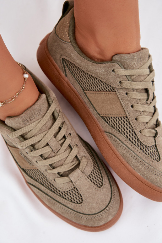 À modalo de tênis Feminino Big Star TT274761 cor cáqui