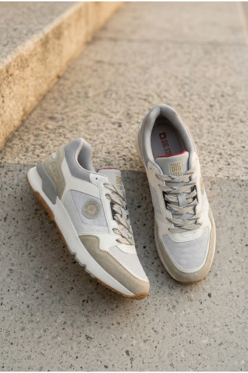 À modalo de tênis para homens com uma plataforma Big Star TT174032 Branco-cor azul 2