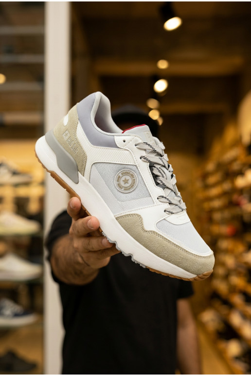 À modalo de tênis para homens com uma plataforma Big Star TT174032 Branco-cor azul