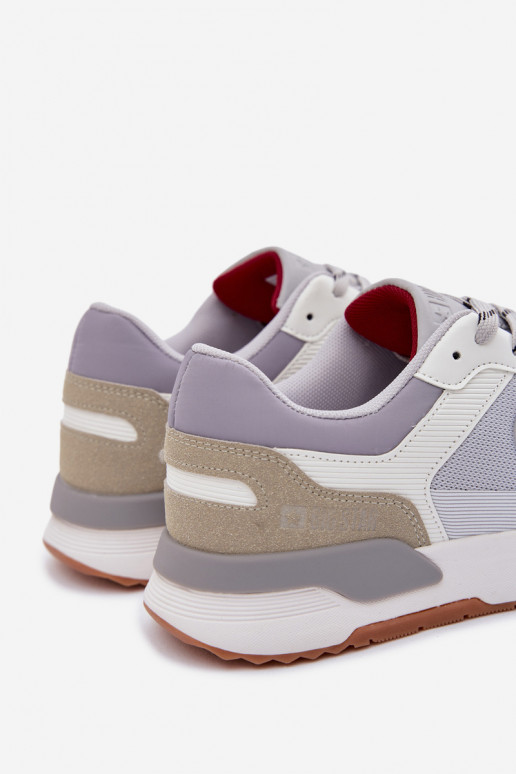 À modalo de tênis para homens com uma plataforma Big Star TT174032 Branco-cor azul