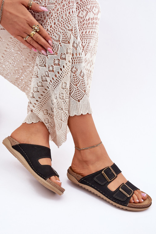 Chinelos femininos Inblu Preventivo AA000068 cor preta