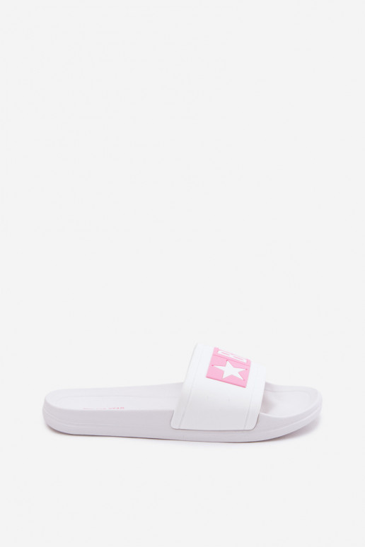 Feminino Chinelos Big Star TT274A005 Branco-cor rosa