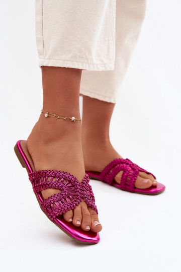 Pantufas femininas cor rosa Fariella 2