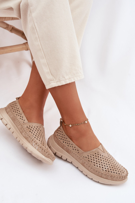 com elementos abertos  mocassins femininos Sergio Leone MK099H cor dourada