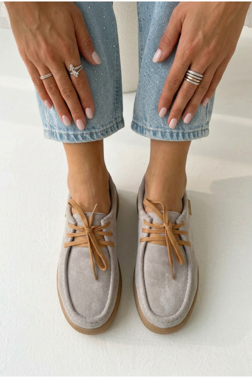 sapatoHabilitadoturalnego de camurçau Vinceza 95391 bege